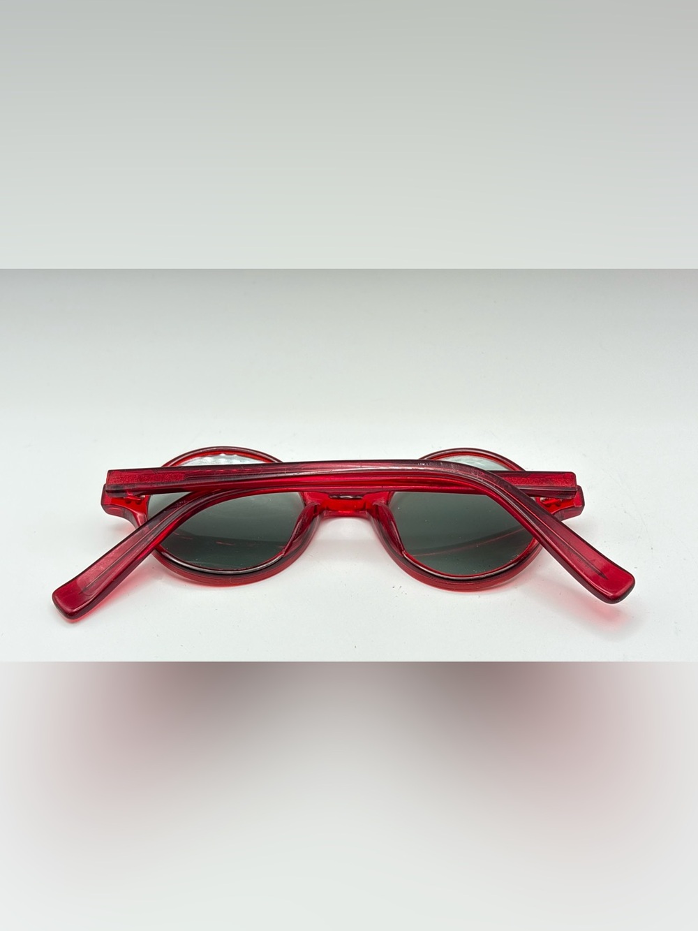 Red Oval Sunglasses Frames Only - Picture 5 of 9